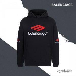Balenciagaパリ3 Mアルファベットロゴ刺繍ドローストリングフードコート