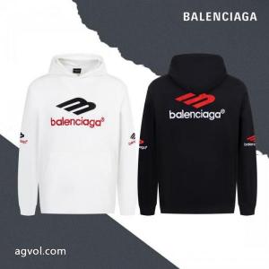 Balenciagaパリ3 Mアルファベットロゴ刺繍ドローストリングフードコート