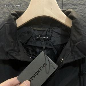 パリの旧家Balenciagaクラシックバックアルファベットプリント防水ポンチョジャケット