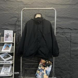 パリの旧家Balenciagaクラシックバックアルファベットプリント防水ポンチョジャケット