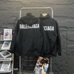 パリの旧家Balenciagaクラシックバックアルファベットプリント防水ポンチョジャケット