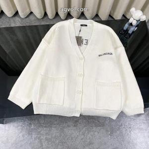 BALENCIAGA前後刺繍ロゴカーディガンジャケット