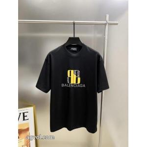balenciaga2026秋冬新作丸首半袖Tシャツ