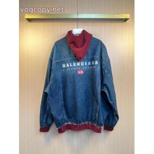 Balenciaga人気専門店新品登場刺繍デニムフードコート