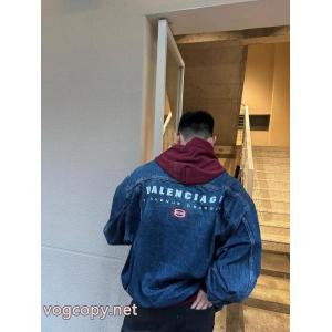 Balenciaga人気専門店新品登場刺繍デニムフードコート