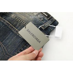 Balenciaga高定竹節マイクロラッパストレートジーンズ長ズボン