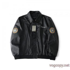 Balenciagaダミーpuレザージャケットジャケット男女同型