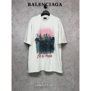 冬季超人気アイテム 期間限定セール 秋季新作品balenciaga半袖Tシャツブランド 偽物