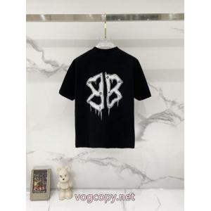 BALENCIAGA半袖Tシャツ防寒性に優れた 優しい印象 先行予約販売スーパー コピー 販売
