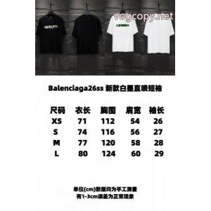 26SS新作 期間限定激安 クラシックな雰囲気のトップスBALENCIAGA半袖Tシャツブランド 品 スーパー コピー