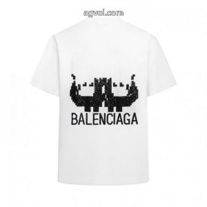 夏の涼しい人気新作 人気沸騰中 ブランド新作2026コピー ブランド 優良balenciaga半袖Tシャツ