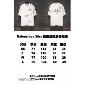 半袖Tシャツbalenciagaトレンドスタイル 大人っぽく知的な 決算在庫処分ブランド 激安 