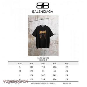 ブランド コピー 安心夏の最旬スタイルを楽しい 2026年度 格好良いBALENCIAGA半袖Tシャツ