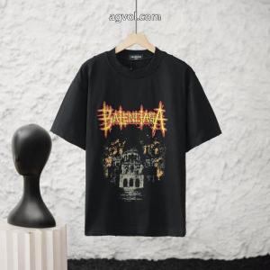 人気話題 存在感のある 特に話題なの上品即完売偽 ブランドbalenciaga半袖Tシャツ