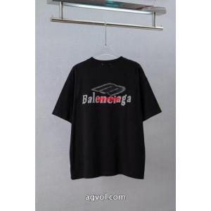 balenciaga海外大人気アイテム 目につく 26新作限定版プリントスーパー コピー 通販半袖Tシャツ