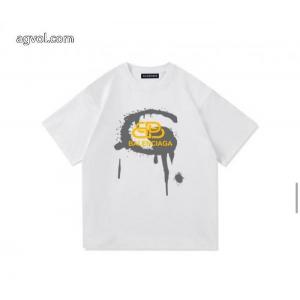 balenciaga清涼感とカジュアルスタイル 欲しい可愛く新鮮 超人気美品半袖Tシャツブランド 品 スーパー コピー