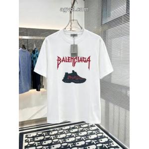 大人っぽい 新しい品質保証 カジュアルさスーパー コピー ブランド 専門店半袖Tシャツbalenciaga