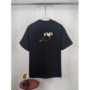 雑誌掲載 国内発 きちんと感が強い 大人の魅力balenciaga半袖Tシャツコピー 品 ブランド
