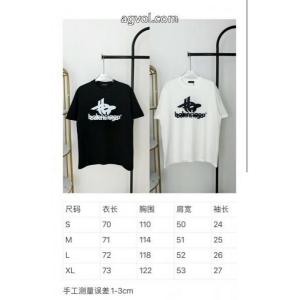 balenciagaなぜか大人気！ 高品質 新作多色 大注目！ スーパー コピー 販売半袖Tシャツ