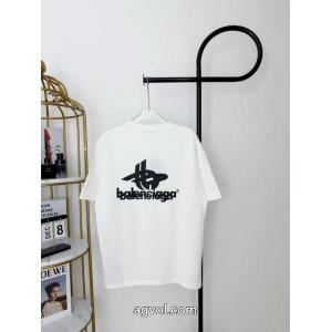 balenciagaなぜか大人気！ 高品質 新作多色 大注目！ スーパー コピー 販売半袖Tシャツ