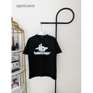 balenciagaなぜか大人気！ 高品質 新作多色 大注目！ スーパー コピー 販売半袖Tシャツ