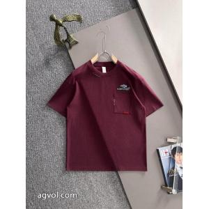 半袖Tシャツオーバーサイズ 首胸ロゴ 安定感がありスーパー コピー 安心balenciaga