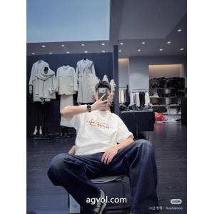 Balenciagaチューリッヒ家2026 ss旧アルファベットプリント半袖Tシャツ