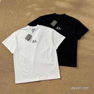 BALENCIAGAパリ世家刺繍アルファベットプリント半袖Tシャツ