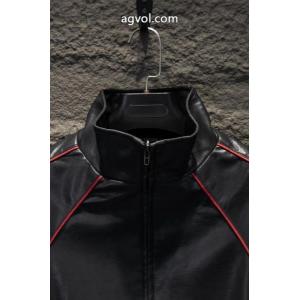Balenciaga 26 ssの新しい周遊皮衣ファスナーコート