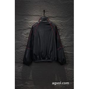 Balenciaga 26 ssの新しい周遊皮衣ファスナーコート