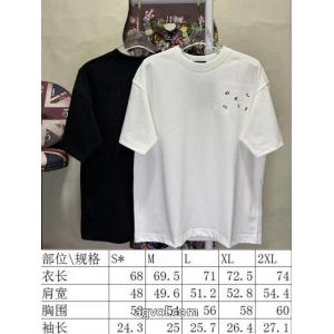 BALENCIAGAパリシック家刺繍入り半袖クルーネックTシャツ