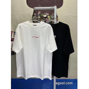 Balenciagaチューリッヒ家新作刺繍半袖クルーネックTシャツ