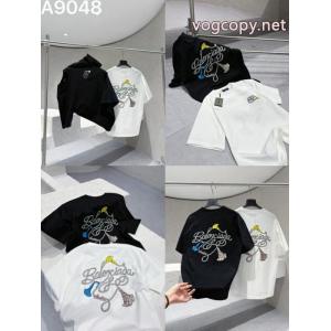 balenciagaチューリッヒ家26 ss新作刺繍工芸ロゴアルファベット半袖半袖Tシャツ