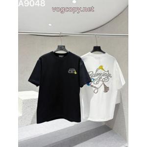 balenciagaチューリッヒ家26 ss新作刺繍工芸ロゴアルファベット半袖半袖Tシャツ
