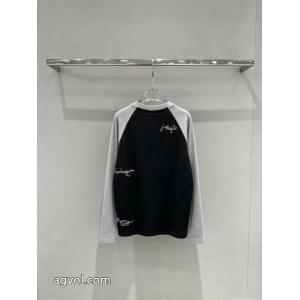 BALENCIAGAチューリッヒ家BLCGサインウォール落書き長袖Tシャツ
