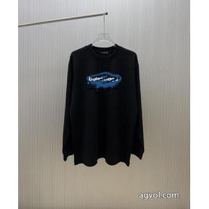 BALENCIAGAチューリッヒ家長袖パーカーTシャツ男女同型