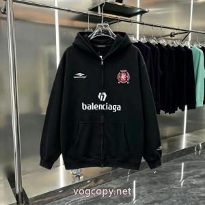 balenciagaチューリッヒ家2026 FW新作刺繍ファスナーカップルカジュアルカーディガン男女同型