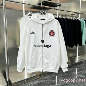 balenciagaチューリッヒ家2026 FW新作刺繍ファスナーカップルカジュアルカーディガン男女同型