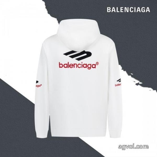 Balenciagaパリ3 Mアルファベットロゴ刺繍ドローストリングフードコート 5 