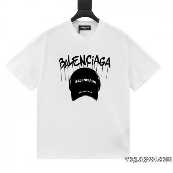BALENCIAGA春夏新作落書きアルファベットハンチングプリント男女同型カップル半袖 0 