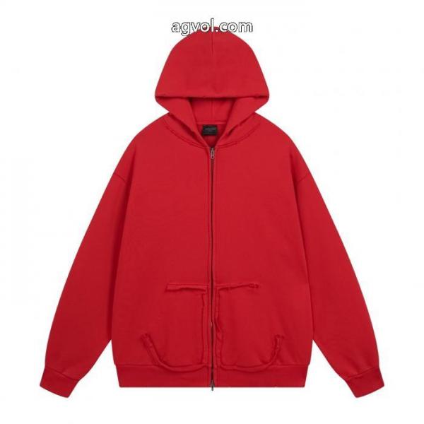 balenciaga水洗いして磨いて古いファスナーカーディガンのフードコートを作る 5 