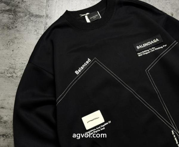 balenciagaアルファベット2025シリーズ秋の新作シリーズカップルパーカー 5 