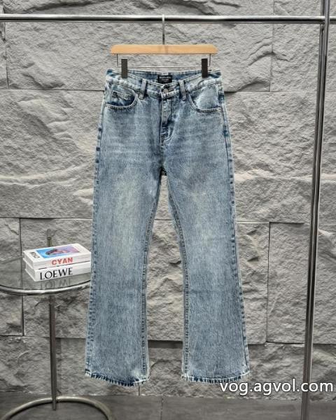 BALENCIAGA雪花水洗色あせ旧マイクロラッパジーンズ 0 