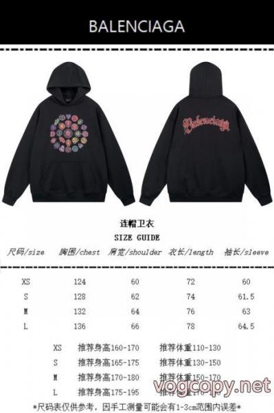 パーカー人気モデル雑誌掲載 肌触りのいい 大人気再登場 BALENCIAGAブランド フェイク 1