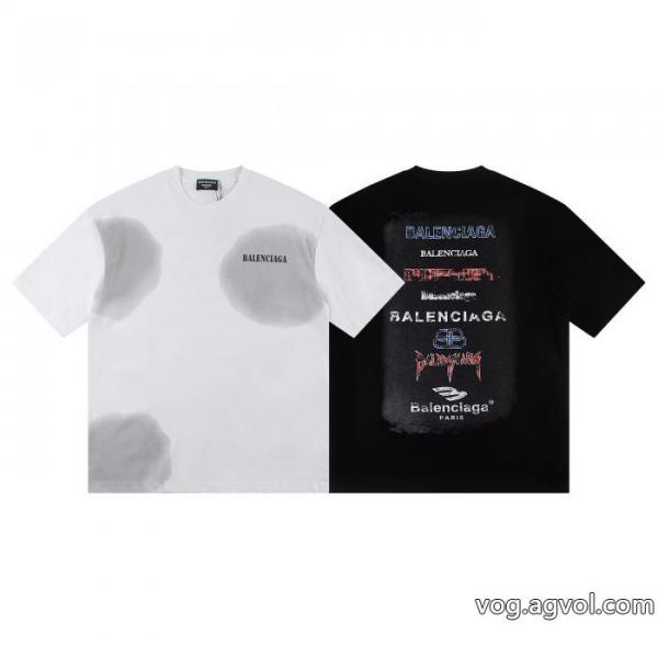 即完売 大人の色味 心惹かれるスタイル半袖Tシャツブランド コピー s 級balenciaga 0 