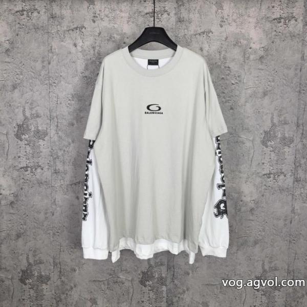 偽物 ブランド長袖Tシャツ最前線2026 数量限定 大人っぽい雰囲気balenciaga 0 
