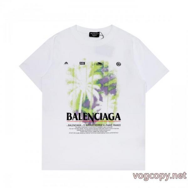 値下げ! 2026限定色や海外限定 高級素材BALENCIAGAブランド アクセサリー 激安半袖Tシャツ 1