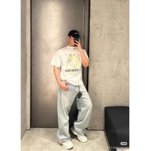 値下げ！ 2026限定色や海外限定 高級素材BALENCIAGAブランド アクセサリー 激安半袖Tシャツ