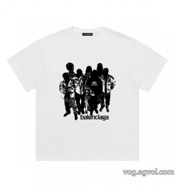 ブランド 偽物 激安balenciaga安定した質感 ファスナー式 優秀なアイテム半袖Tシャツ 0 