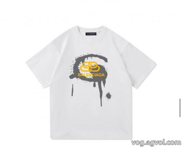 balenciaga清涼感とカジュアルスタイル 欲しい可愛く新鮮 超人気美品半袖Tシャツブランド 品 スーパー コピー 0 